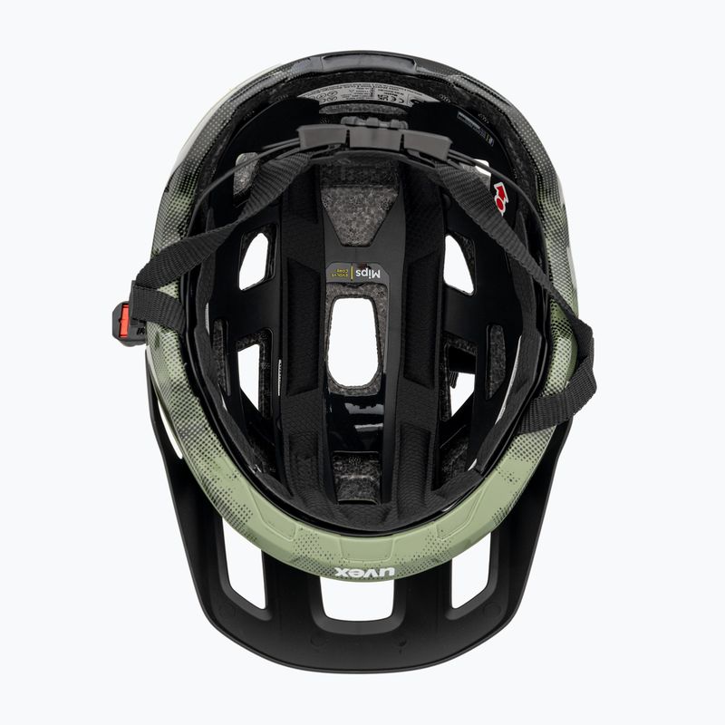 Kerékpáros sisak UVEX React MIPS moss green/black matt 5