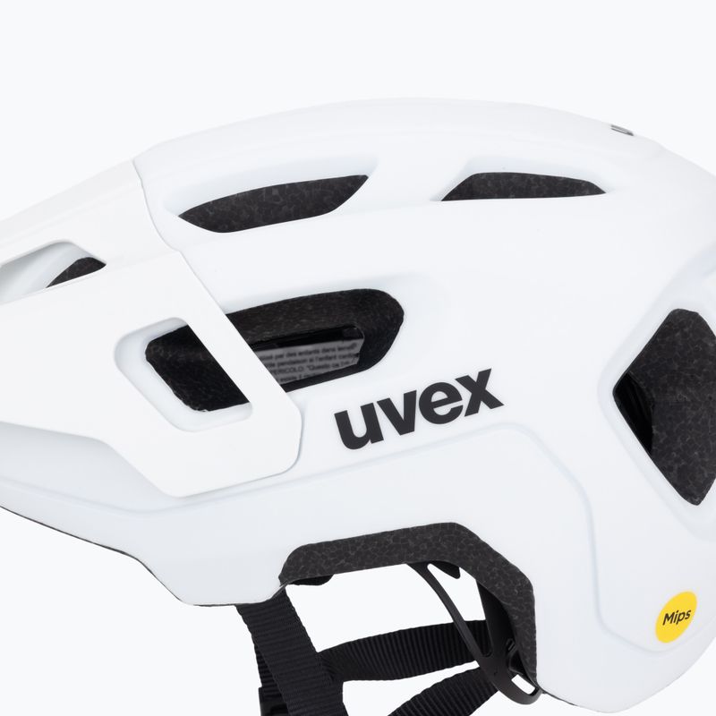 Gyermek kerékpáros sisak UVEX React MIPS Jr white matt 7