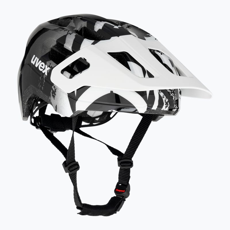 Gyermek kerékpáros sisak UVEX React Jr white/black