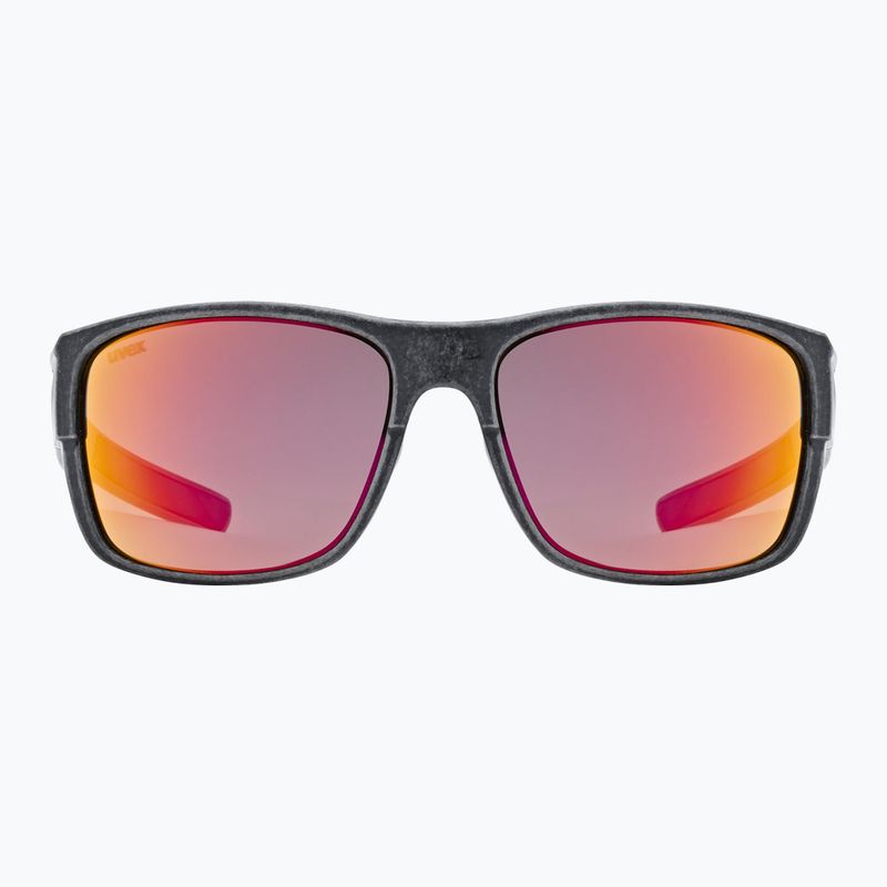 Napszemüveg UVEX Esntl Urban black matt/mirror red 2