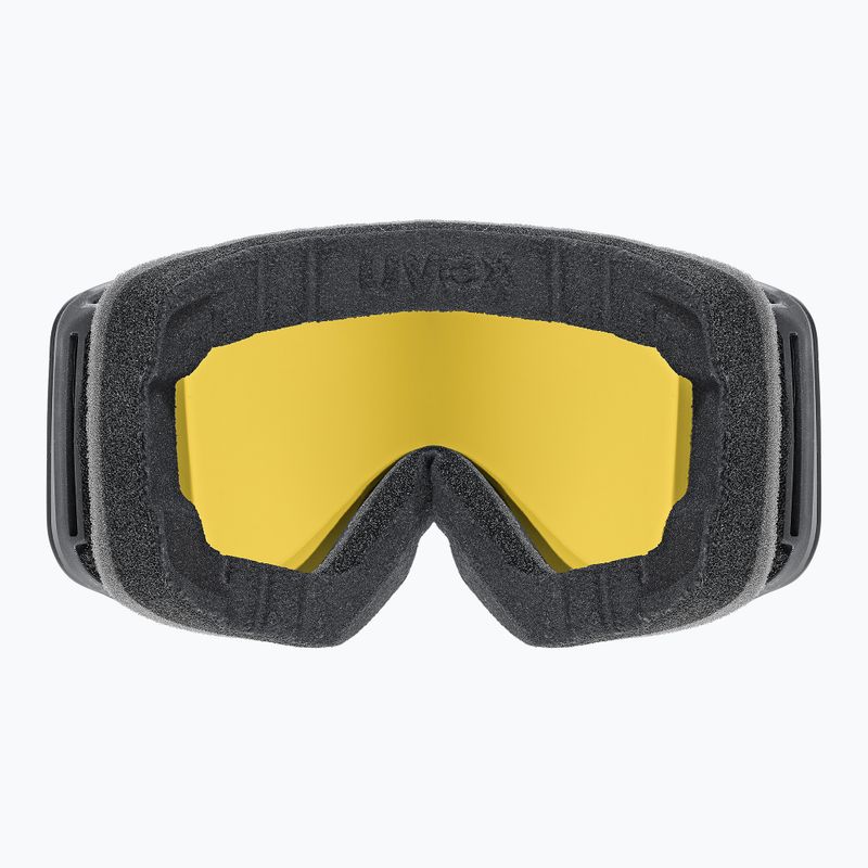Gyerek síszemüveg UVEX Pwdr FM black matt/mirror green yellow clear 3