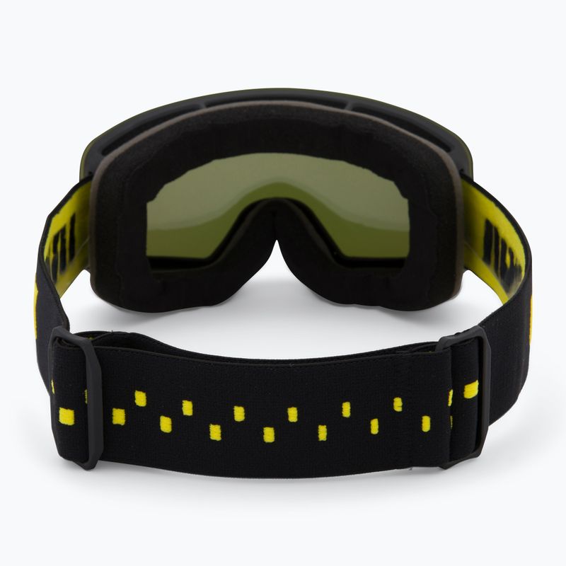 Gyerek síszemüveg UVEX Pwdr FM black matt/mirror yellow green clear 3