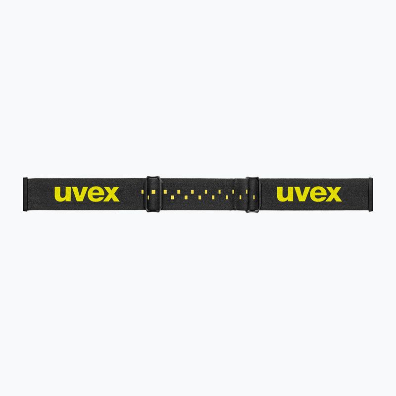 Gyerek síszemüveg UVEX Pwdr FM black matt/mirror yellow green clear 5