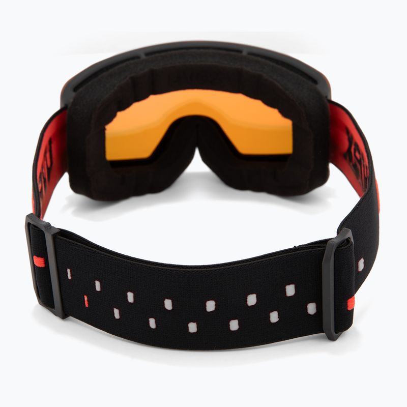 Gyerek síszemüveg UVEX Pwdr FM black matt/mirror red orange clear 3