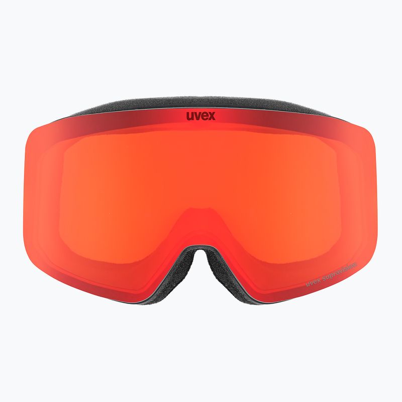 Gyerek síszemüveg UVEX Pwdr FM black matt/mirror red orange clear 2