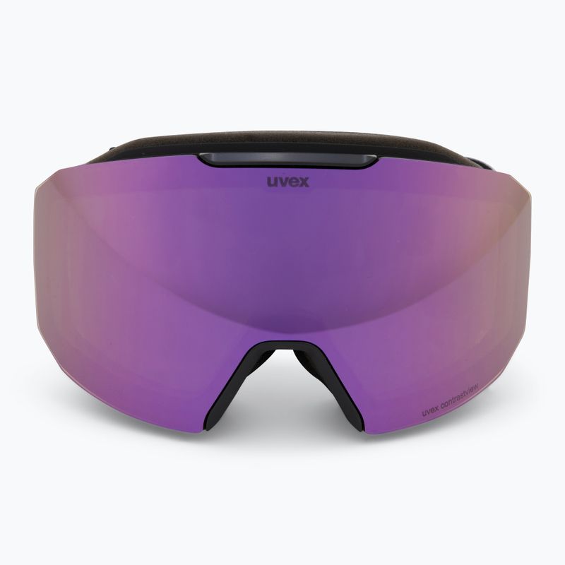 Síszemüveg UVEX Evidnt Attract S + case black matt/mirror lavender green clear 2