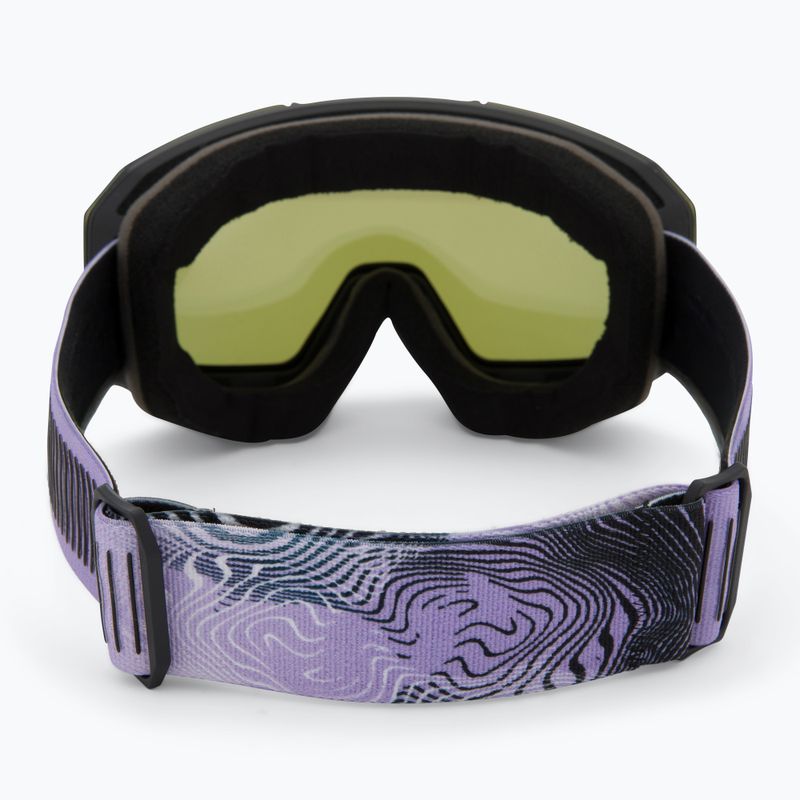 Síszemüveg UVEX Evidnt Attract S + case black matt/mirror lavender green clear 3