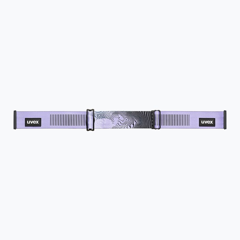 Síszemüveg UVEX Evidnt Attract S + case black matt/mirror lavender green clear 5