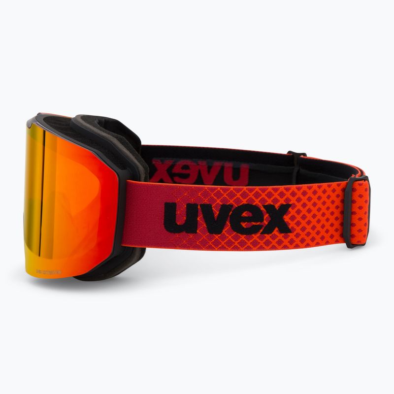 Síszemüveg UVEX Evidnt Attract + case black matt/mirror red orange clear 5