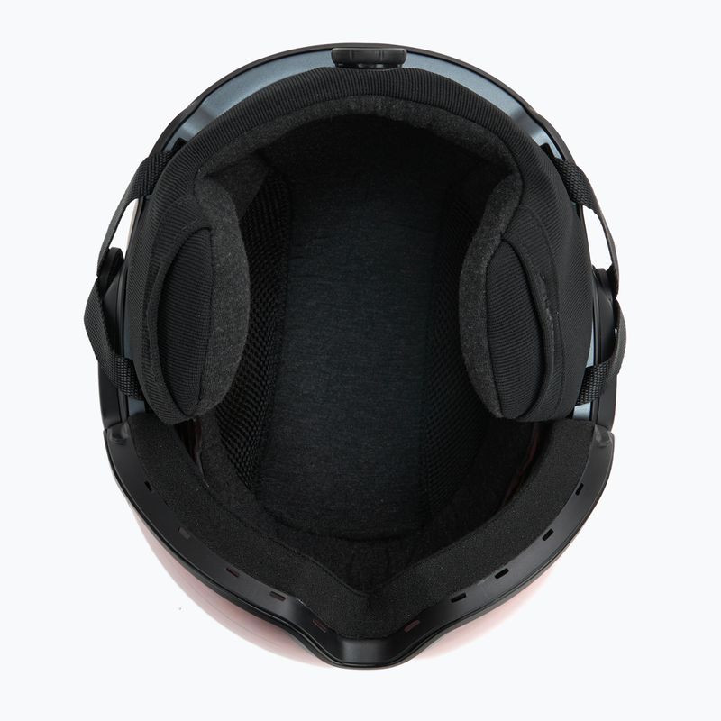 Gyerek sísisak UVEX Viti Set + síszemüveg Speedy Pro black matt/mirror green/yellow/clear 5