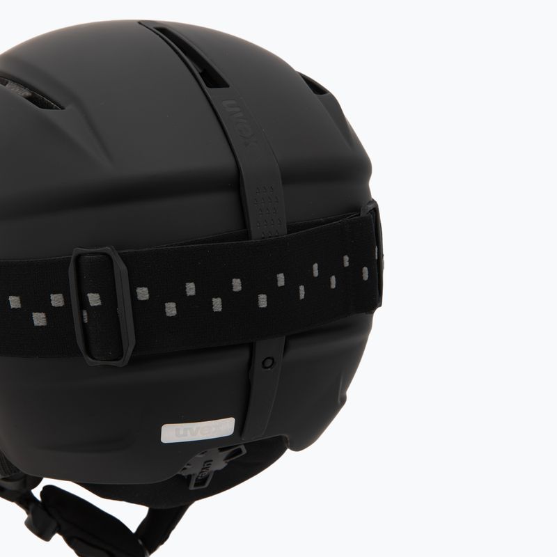 Gyerek sísisak UVEX Viti Set + síszemüveg Speedy Pro black matt/mirror green/yellow/clear 9