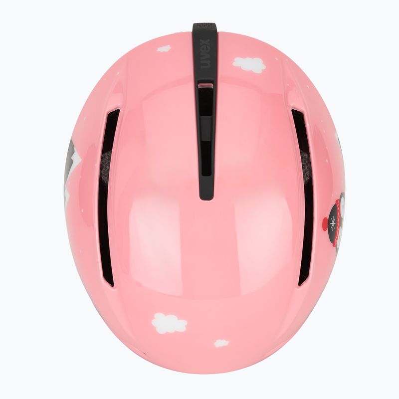 Gyerek sísisak UVEX Viti Set + gogle Speedy Pro pink penguin/lasergold lite 6