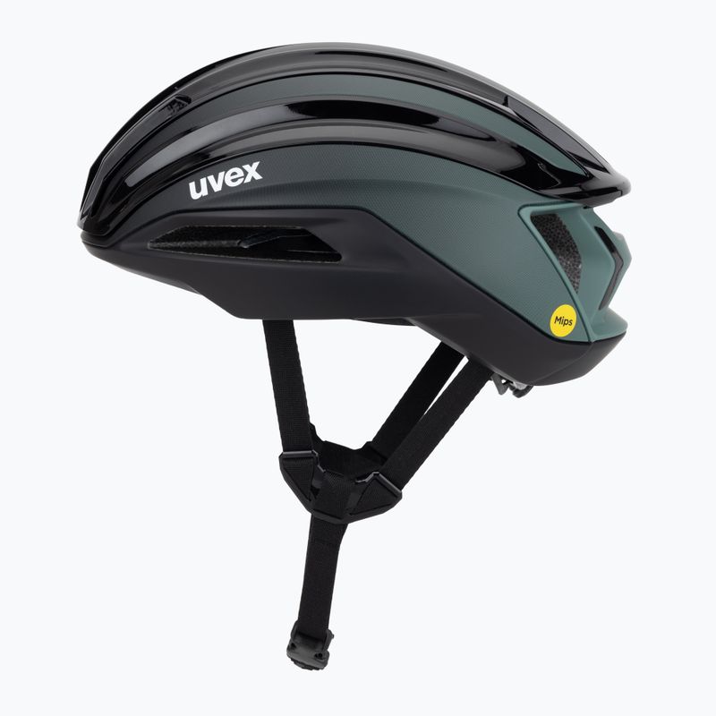UVEX Surge Aero MIPS kerékpáros sisak fekete/zsályazöld matt 3