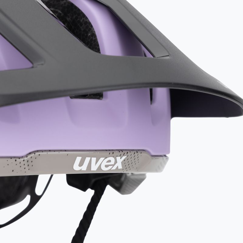 UVEX React MIPS kerékpáros sisak lila/tölgy matt 7