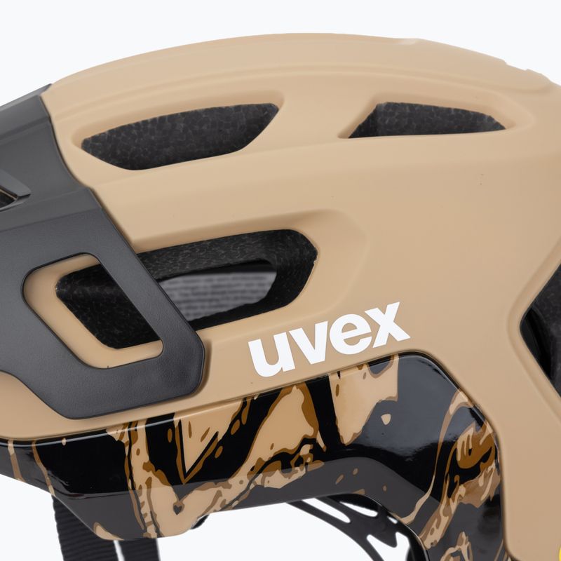 UVEX React MIPS kerékpáros sisak sivatag/fekete matt 7