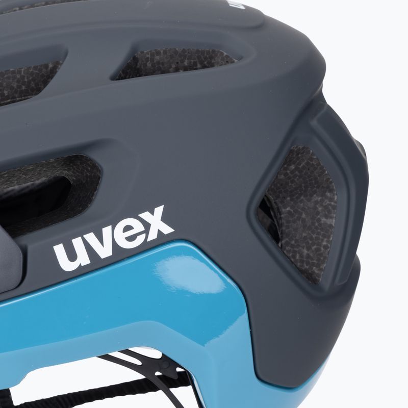 UVEX React deep space/azure matt kerékpáros sisak 8
