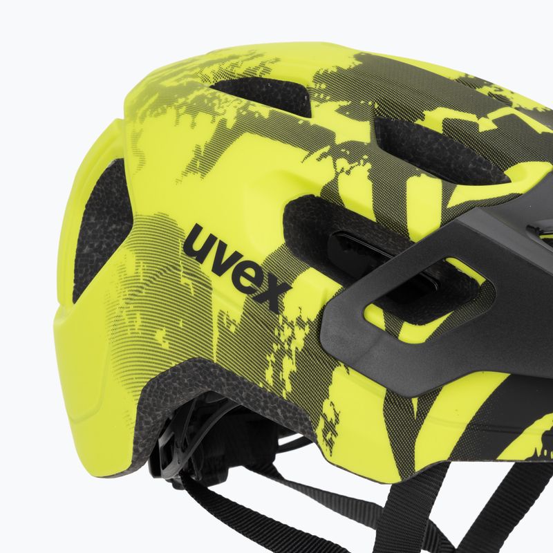 Gyermek kerékpáros sisak UVEX React MIPS Jr lime/fekete 7