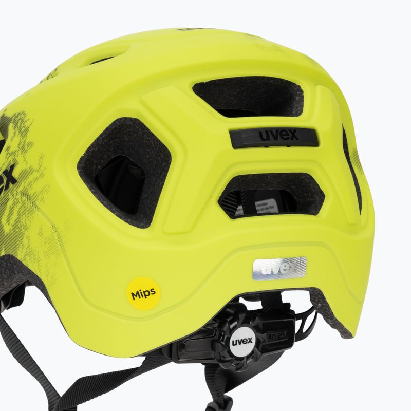 Gyermek kerékpáros sisak UVEX React MIPS Jr lime/fekete 8