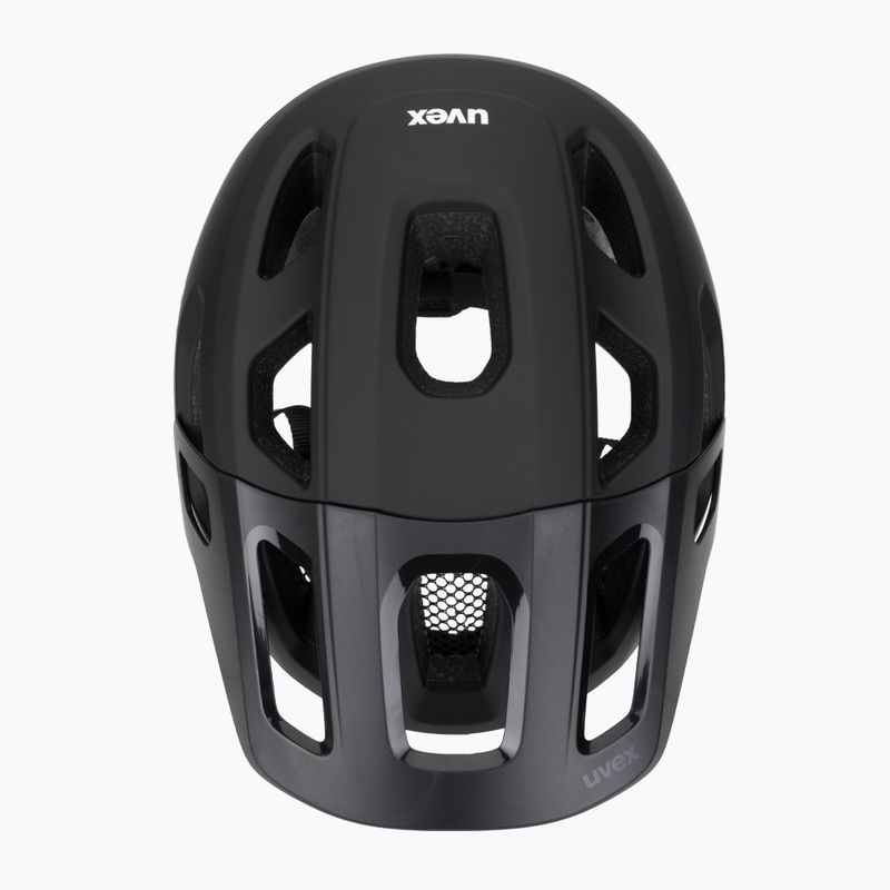 Gyermek kerékpáros sisak UVEX React Jr black matte 6