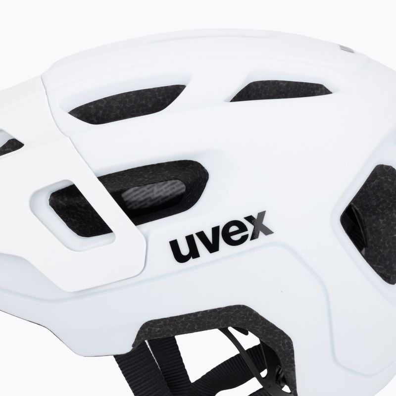 Gyermek kerékpáros sisak UVEX React Jr white matt 7