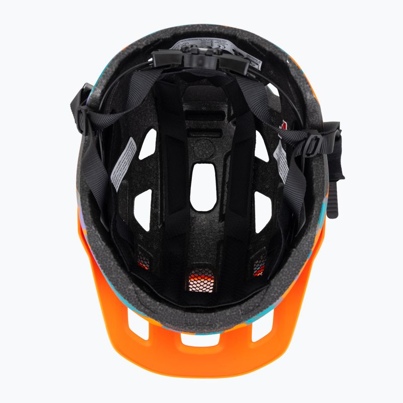 Gyermek kerékpáros sisak UVEX React Jr papaya camo matt 5