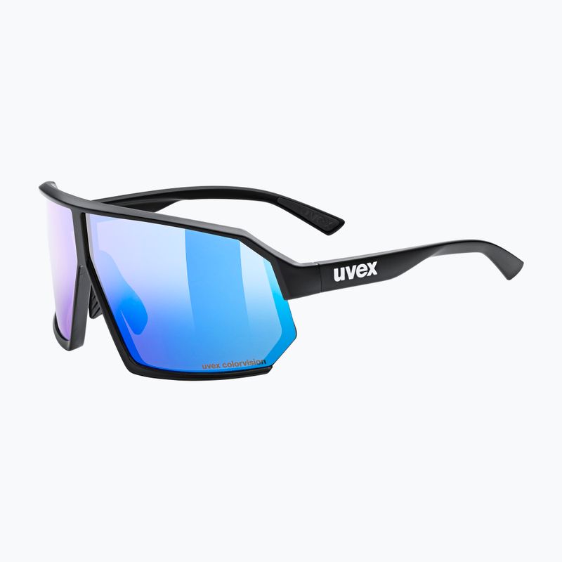 UVEX Sportstyle 237 CV fekete matt/tükörkék napszemüveg