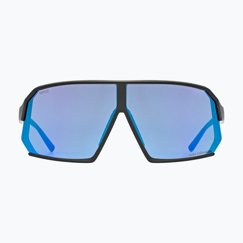UVEX Sportstyle 237 CV fekete matt/tükörkék napszemüveg 2