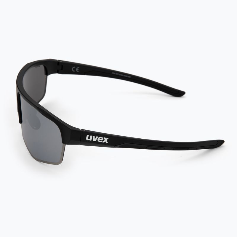 UVEX Axos Set fekete matt/tükör ezüst/átlátszó napszemüveg 5