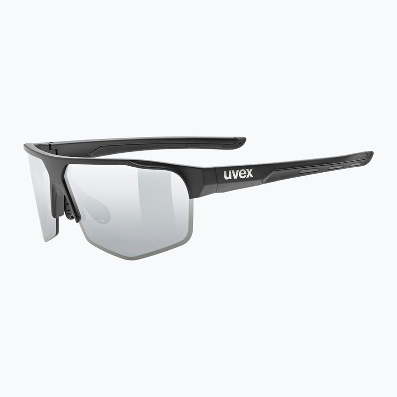UVEX Axos Set fekete matt/tükör ezüst/átlátszó napszemüveg