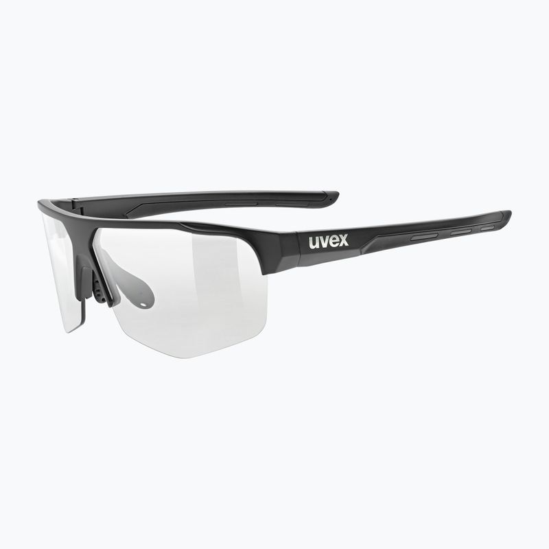 UVEX Axos Set fekete matt/tükör ezüst/átlátszó napszemüveg 2