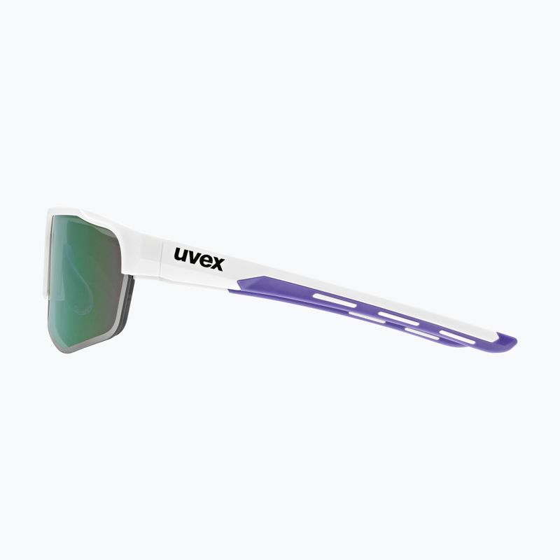 UVEX Axos Set fehér matt/tükrös lila/tiszta napszemüveg 6