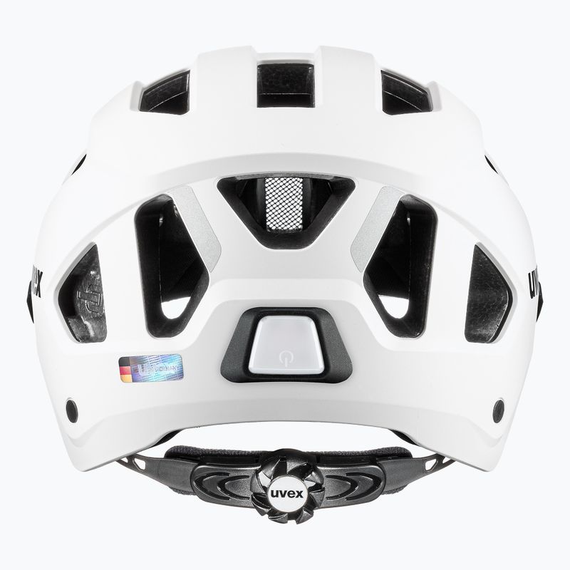 Kerékpáros sisak UVEX Stride Visor fehér matt/litemirror ezüst 4
