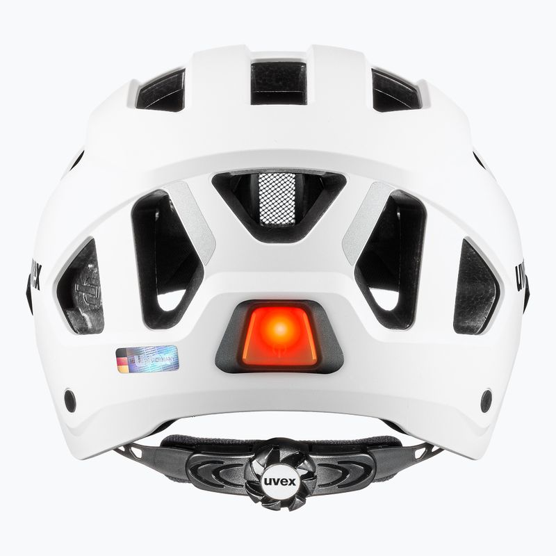 Kerékpáros sisak UVEX Stride Visor fehér matt/litemirror ezüst 5