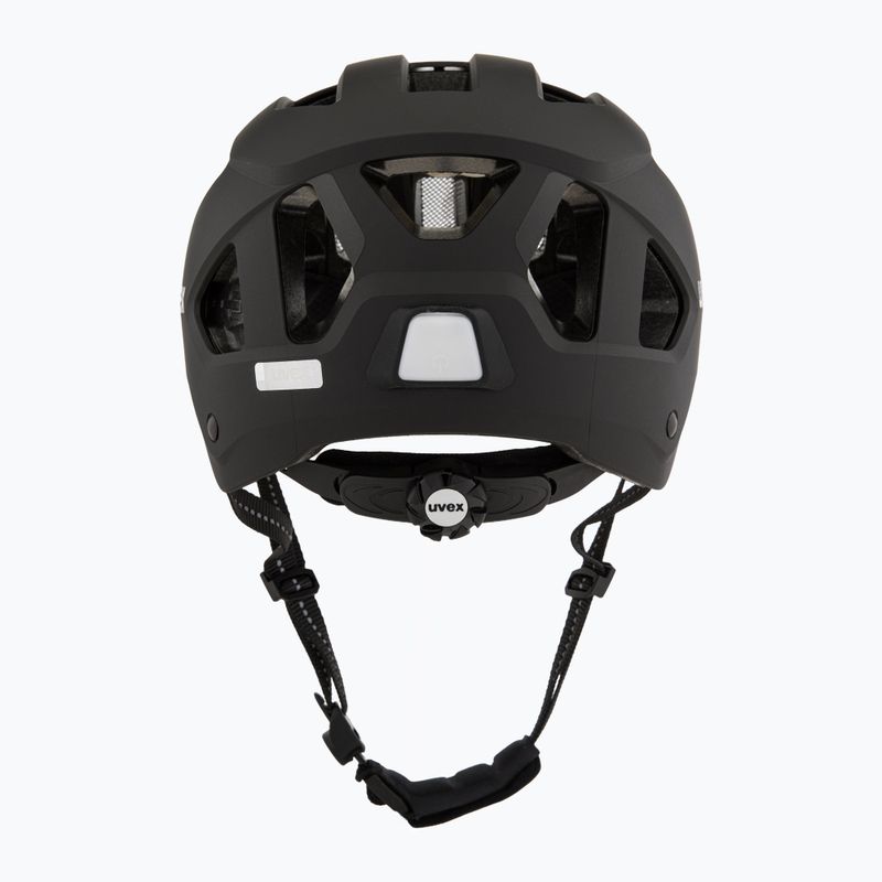 Kerékpáros sisak UVEX Stride Visor fekete matt/litemirror ezüst 4