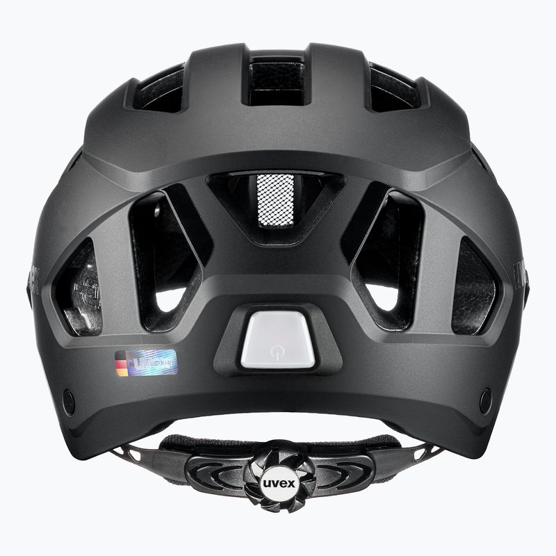 Kerékpáros sisak UVEX Stride Visor fekete matt/litemirror ezüst 4