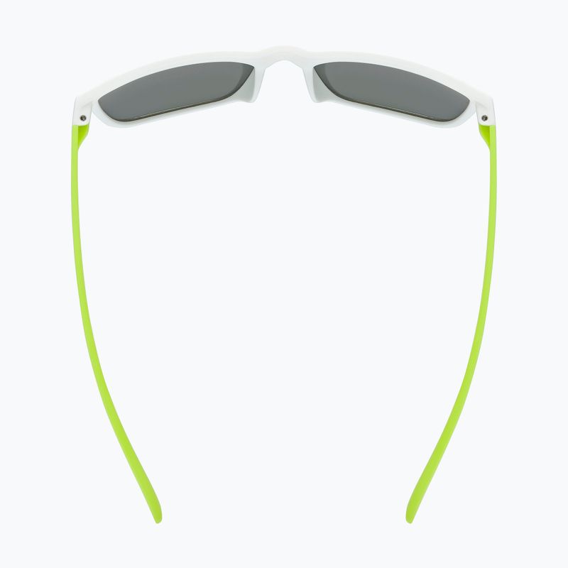 Gyerek napszemüveg UVEX Rookie Jr white lime m./mirror green 4