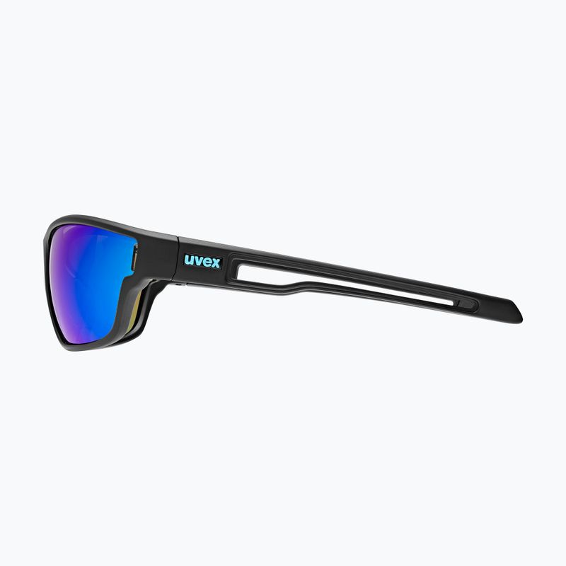 UVEX Sportstyle 806 fekete matt / kék tükör napszemüveg 5