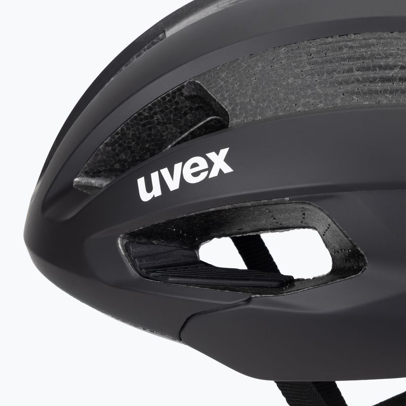 Kerékpáros sisak UVEX Rise CC teljesen fekete matt 7