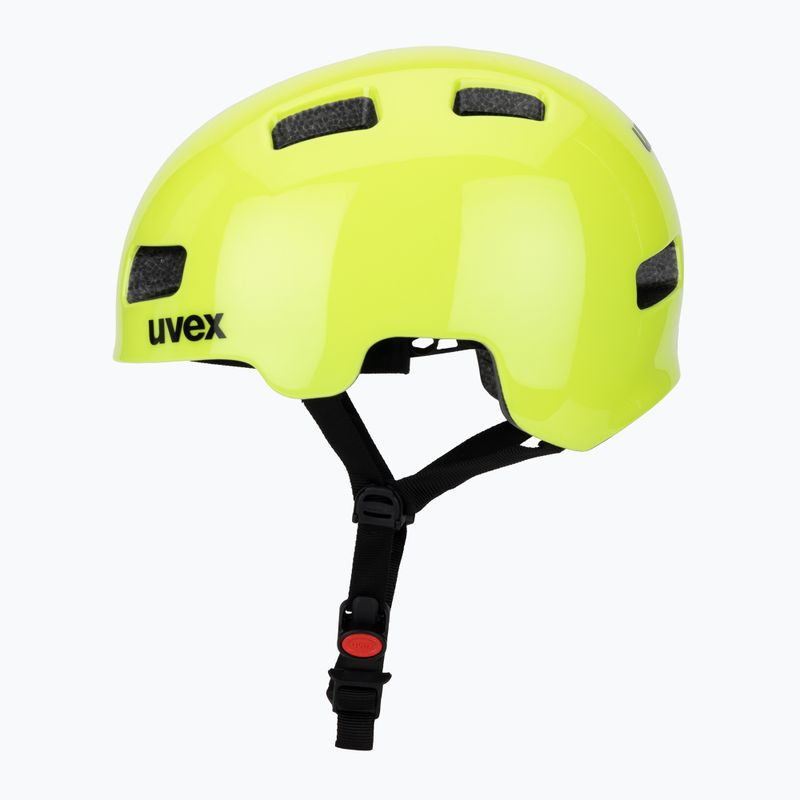 UVEX gyermek kerékpáros sisak HLMT 4 neon sárga 3