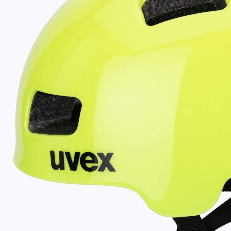 UVEX gyermek kerékpáros sisak HLMT 4 neon sárga 7