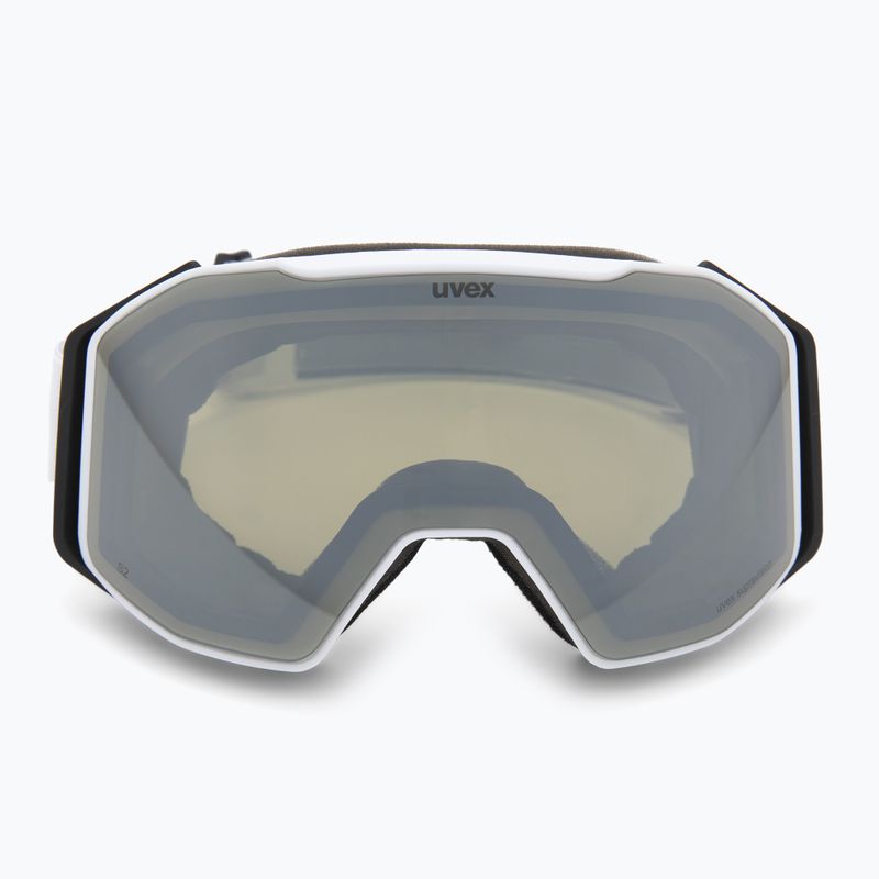 Sí szemüveg UVEX Gravity FM white matt/mirror silver/green/clear 2