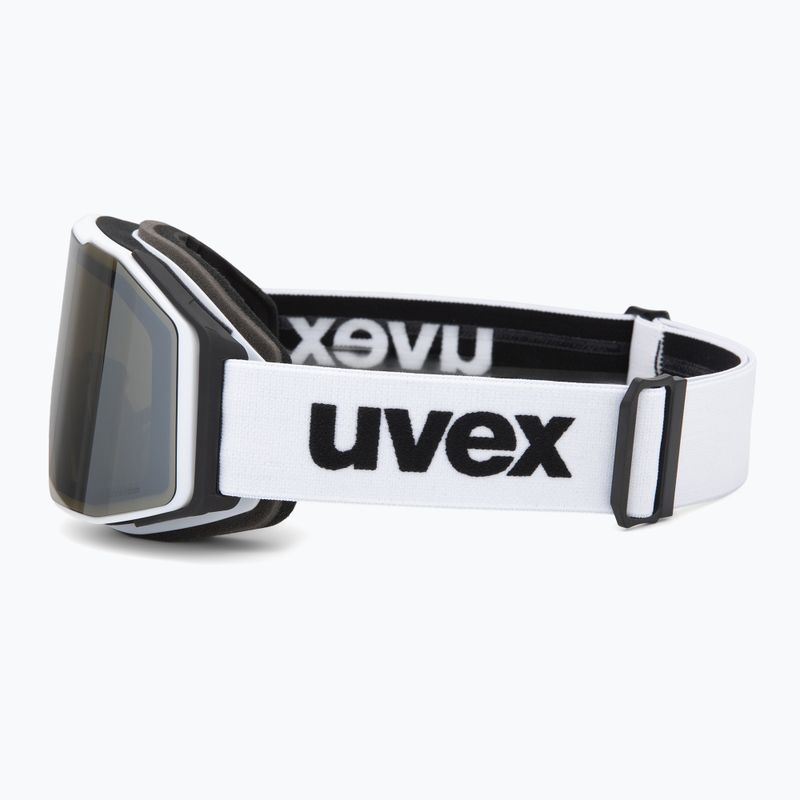 Sí szemüveg UVEX Gravity FM white matt/mirror silver/green/clear 4