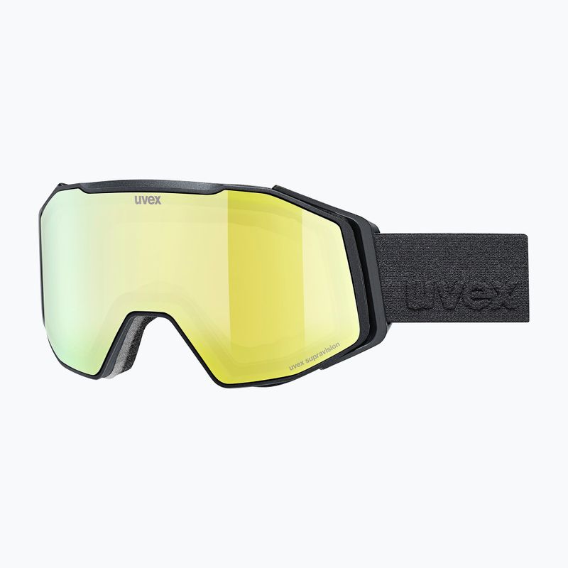 Sí szemüveg UVEX Gravity FM black matt/mirror yellow/orange/clear