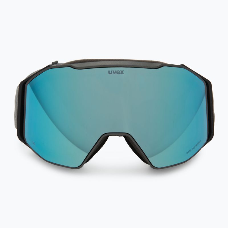 Síszemüveg UVEX Gravity FM rhino matte/mirror ice/green/clear 2