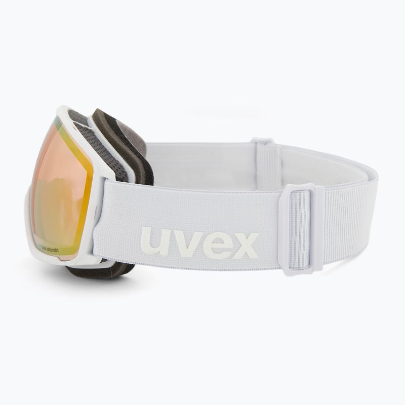 Síszemüveg UVEX Victorious S V white matt/vario rose mirror 4