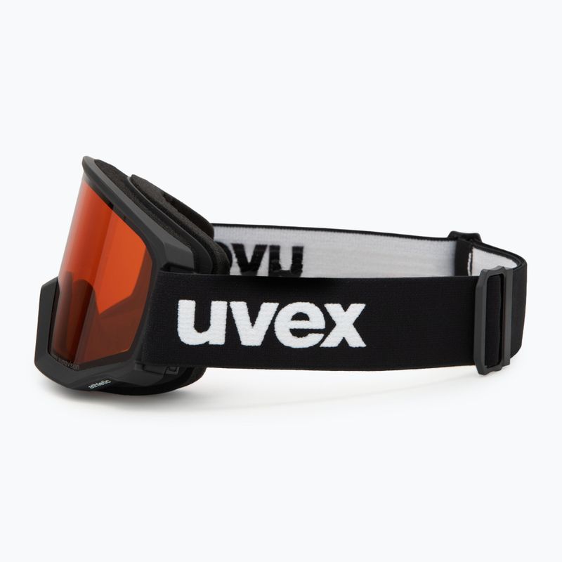 Síszemüveg UVEX Athletic LGL black matt/orange/clear 4