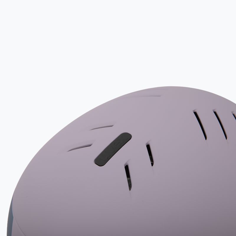 Gyerek sí sisak UVEX Rocket Visor Jr cool lavender abstract matt/mirrorsilver/lasergold 9