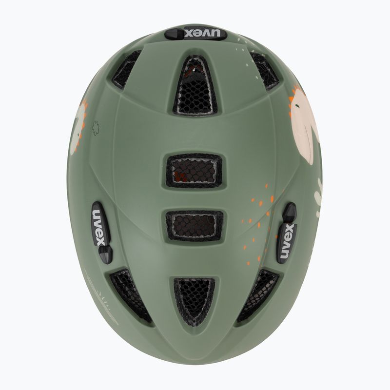 Gyermek kerékpáros sisak UVEX Kid 2 CC sage green dino matt 6