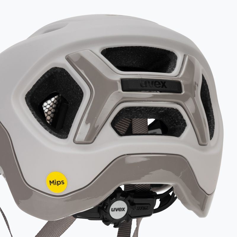 Kerékpáros sisak UVEX React MIPS warm grey matt 7