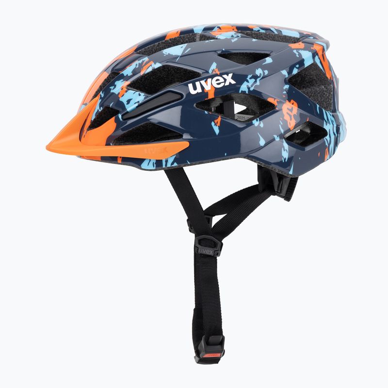 Gyerek kerékpáros sisak UVEX Air Wing 2 papaya/bubble blue 3